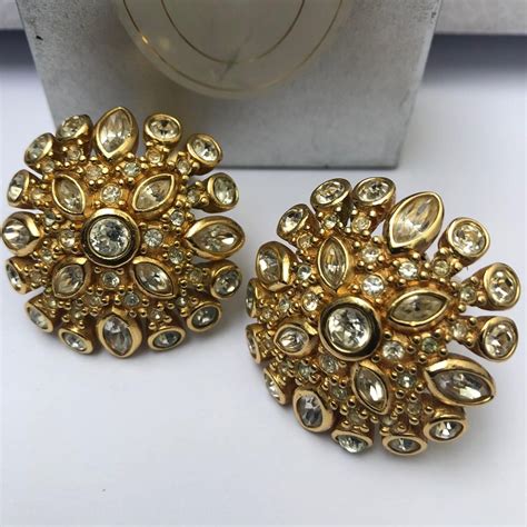 christian dior vintage earrings|pre owned dior jewelry.